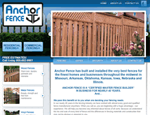 Tablet Screenshot of anchorfencecorp.com